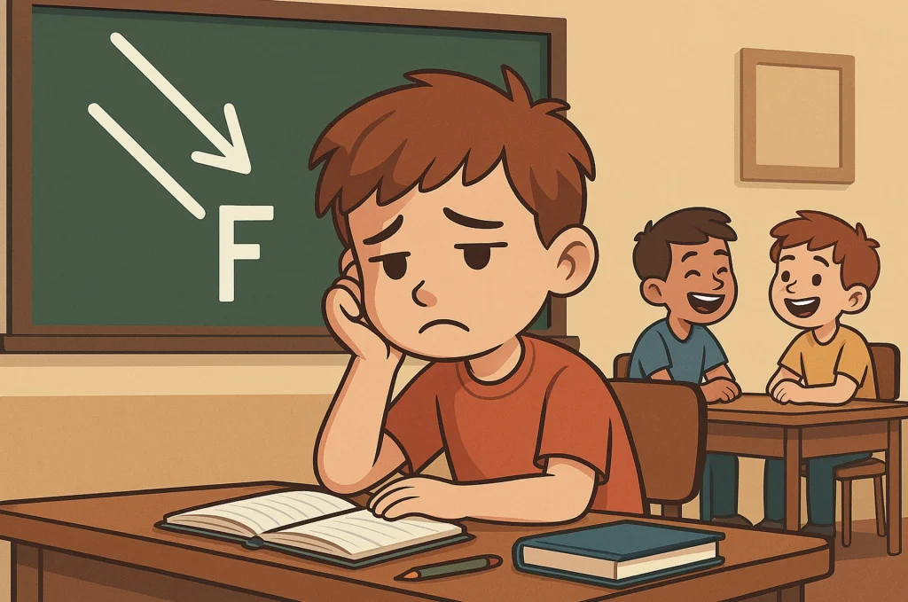 افت تحصیلی پسران دبستانی