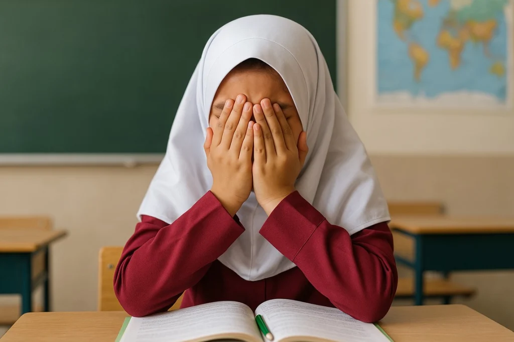 ترس از امتحان در کودکان دبستانی