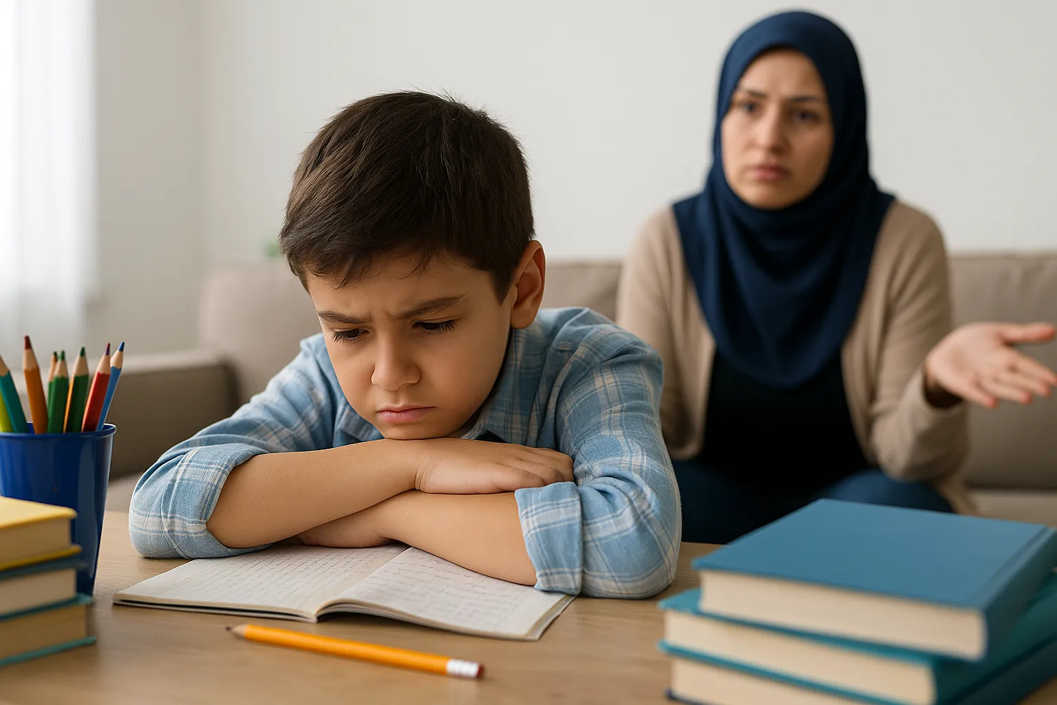 انجام ندادن تکالیف توسط کودکان